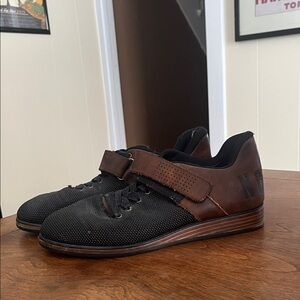 NOBULL Black and Brown Olympic Weightlifting Sneakers UNISEX MENS 8 / WOMENS 10
